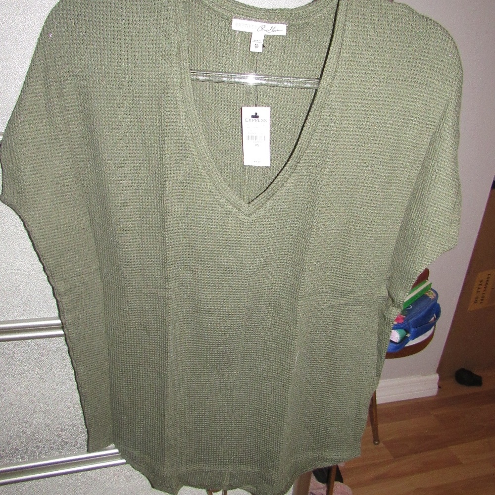 Express Waffle Weave top